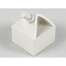 LEGO 30640 White Vehicle, Steering Wheel Holder 2 x 2 (losse stenen 40-16)